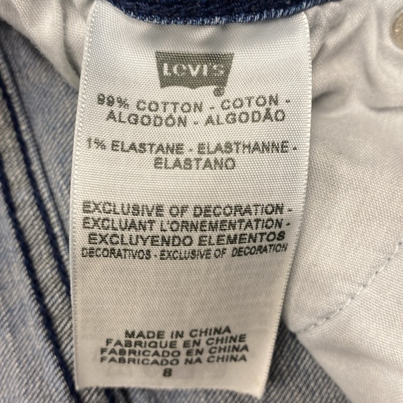 Levi’s 515 capris denim size 8 - Picture 5 of 8